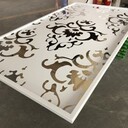 5毫米厚回字紋型激光雕刻鋁單板施工方便工期可加急