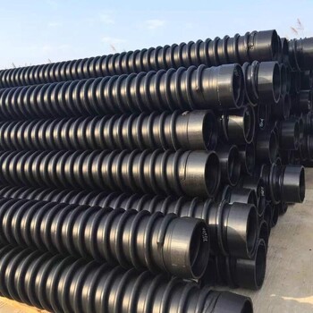 渭南联塑厂家供货pe钢带增强螺旋波纹管价格优惠品质