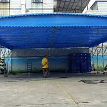 工厂雨棚伸缩式雨棚推拉帐篷大排挡帐篷活动雨棚
