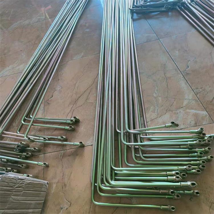 厂家供应镀锌液压硬管金属硬管折弯加工液压系统管件接头