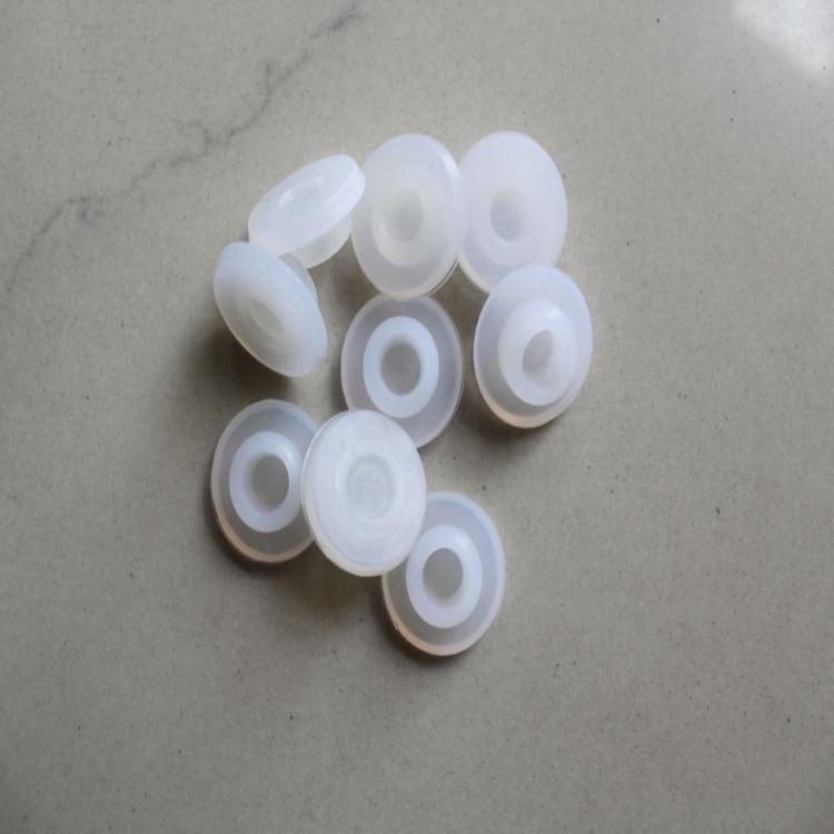 益茂生产耐高温硅胶密封垫硅胶簺白色硅胶垫片螺栓包胶