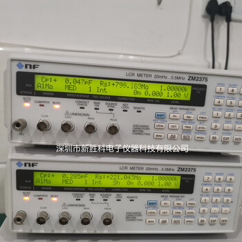 深圳供应ZM2375ZM2376NF数字电感电阻测试仪5.5MHzLCR电桥