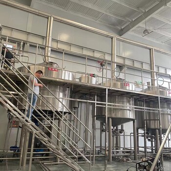 啤酒工厂年产3000吨的大型精酿啤酒设备生产厂家