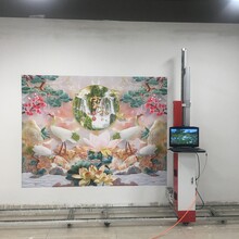 东莞市江榕折叠款双喷头3d墙体彩绘机墙体喷绘设备