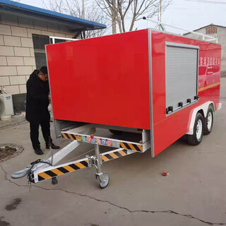 广西桂林大型消防车工作视频图片6