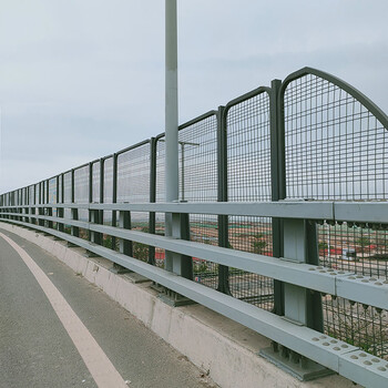 惠州桥梁两侧防撞护栏1.2米高钢管烤漆栏杆河道景观护栏厂