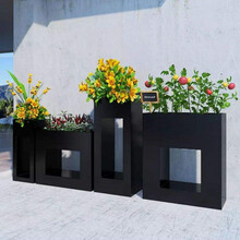 江苏鑫宇雕塑厂家定制青岛园林景观201不锈钢花箱加工定做的类型