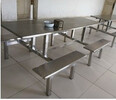 佛山食堂餐桌椅长条形八人位餐桌学校食堂用