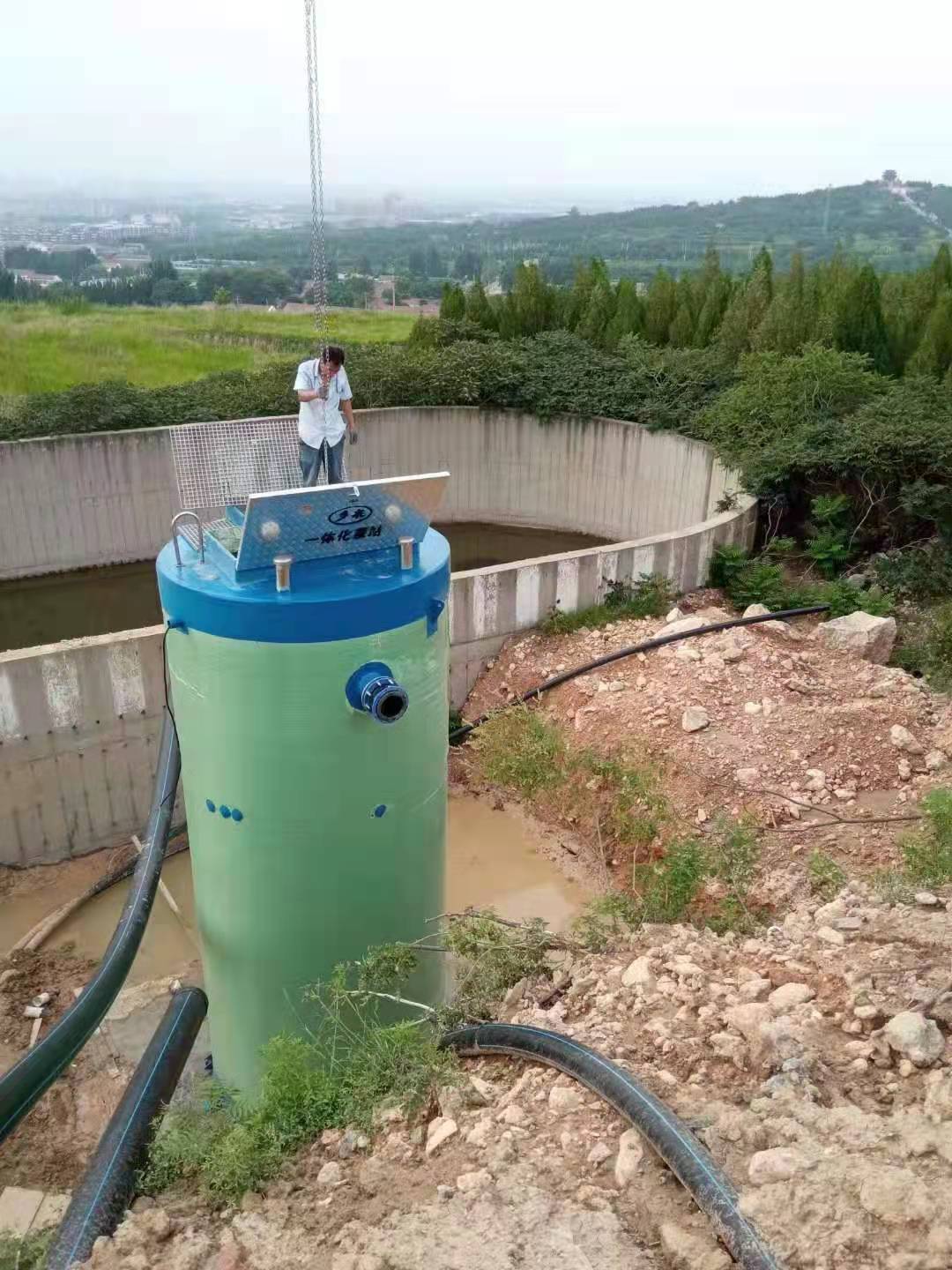 雨污水预制排涝泵站_玻璃钢一体化泵站厂家