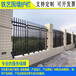 惠州园林绿化铁栏杆锌钢三横梁厂区围墙护栏定制潮州河道隔离栏