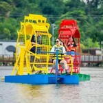 水上游乐设备亲子娱乐场所水上无动力乐园水上脚踏船