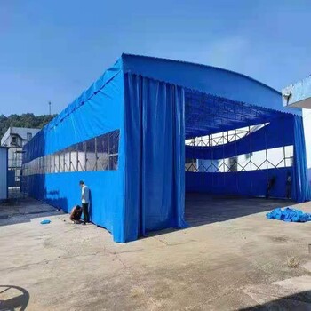 西安中赞蓬业生产大型物流蓬，推拉帐篷，伸缩雨棚，篮球场蓬