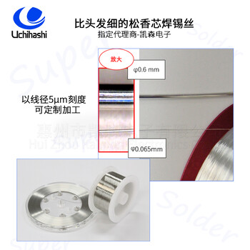 同軸線特細焊錫線,日本焊錫絲0.3mm,內(nèi)橋焊錫絲