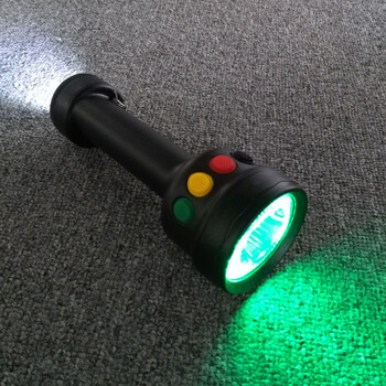 微型多功能信號燈RW5120-3W紅黃綠白鋁合金電筒