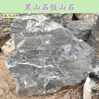 涼亭公園黑山石造景/黑色黑山石石石材加工南澳黑山石批發(fā)地