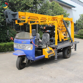 利貞XYC-200A液壓勘探鉆機三輪車載水井設備柴油動力