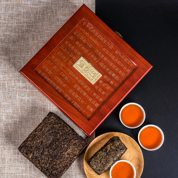 西安商务茯茶礼品个性茯茶礼盒陕西特色送人工艺品