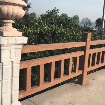 合肥水泥仿木护栏GRC混凝土护栏美丽乡村改造河道景区市政防护栏