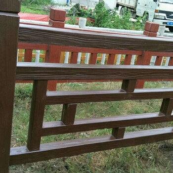 常德水泥仿木護欄戶外圍墻護欄公園景區(qū)混凝土柵欄新農(nóng)村水泥欄桿