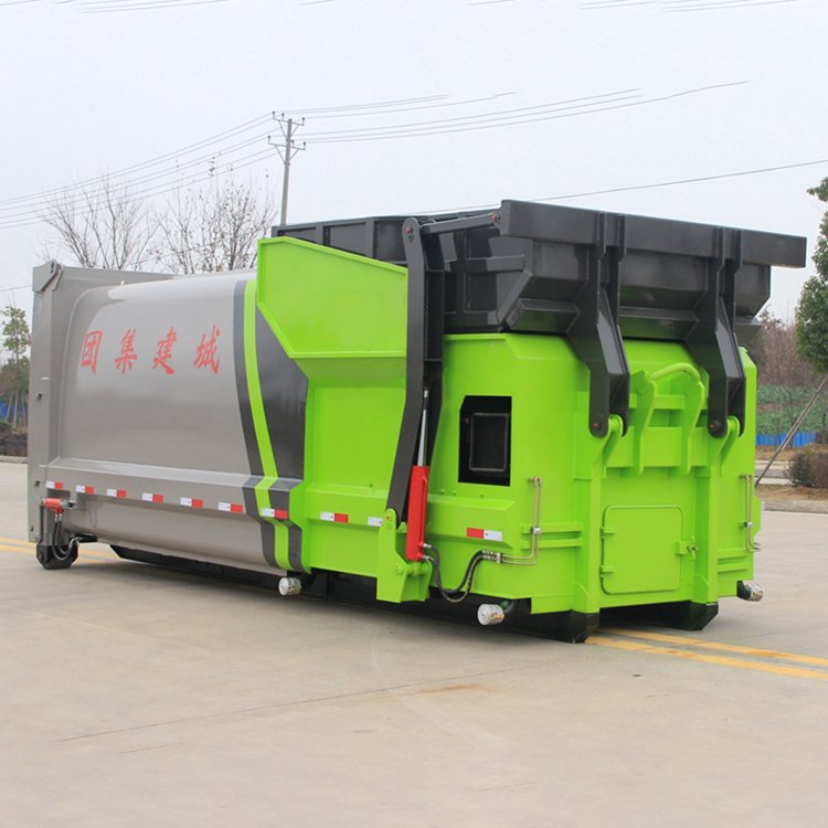 12方移动压缩垃圾站配勾臂垃圾车使用生活垃圾处理设备