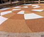 海南商务楼彩色胶粘石路面防滑地坪设计