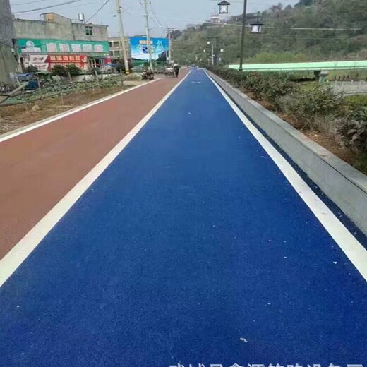 上海湿地公园彩色路面施工透水地坪胶结料面层保护剂
