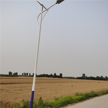村庄安装太阳能路灯5米锥形杆灯