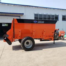 农场撒粪车8方传动轴带的施肥机大型拖拉机牵引有机肥撒肥车
