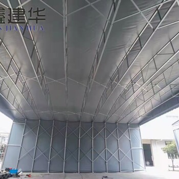 山東德州戶外放貨帳篷推拉伸縮雨棚