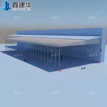專業(yè)定做大型推拉棚電動棚倉庫棚臨時廠房搭建全國可上門測量安裝