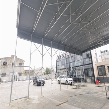 菏泽厂家定做大型活动雨棚推拉雨棚篮球场雨棚电动架空雨棚