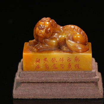 田黃石獅鈕章市場(chǎng)收藏價(jià)值