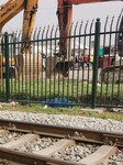 西安铁路防护栅栏公路铁路护栏绿色框架护栏网厂家定制批发