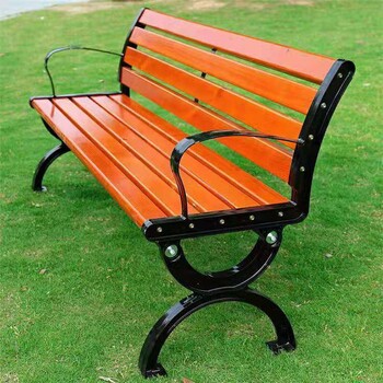 内蒙古公园椅休闲座椅铸铁脚公园椅公园长条椅厂家