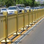 榆林黄金色莲花护栏金色道路交通护栏人行道市政护栏可定制