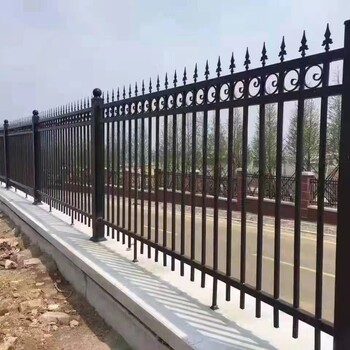 西安铁艺锌钢护栏别墅庭院学校厂区栏杆学校小区围墙护栏