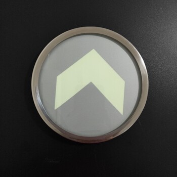 安徽夜光标识生产厂家双层钢化玻璃银灰色嵌入式地标