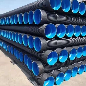 青海西宁hdpe双壁波纹管生产厂家批发/西宁塑料波纹管排水管价格