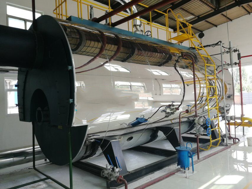 朔州6噸燃氣熱水鍋爐--氮燃燒機改造