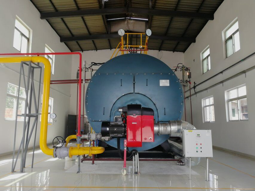 長治10噸預混低氮冷凝燃氣熱水鍋爐--低氮燃燒機改造技術