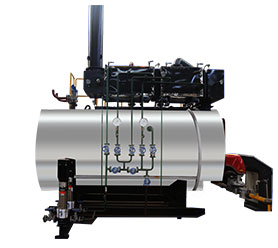 西安2吨燃气模块热水锅炉--氮燃烧机改造