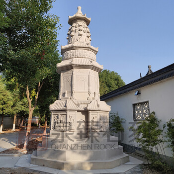 東南亞風(fēng)格石雕佛塔千佛塔石雕花崗巖石頭舍利塔