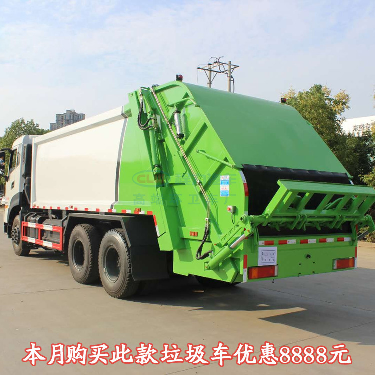 东风御虎15吨垃圾压缩车风景区用的垃圾车质量保障