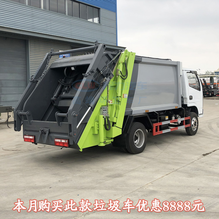 东风天龙12吨垃圾压缩车市政环卫用的垃圾车2021新款