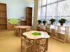 2022幼儿园木制塑料双人桌四人桌六人桌工厂批发价