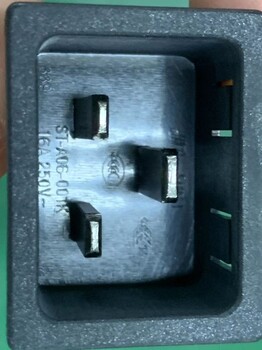 C20电源插座三芯C20插座BEJ贝尔佳ST-A06-001K三脚插座