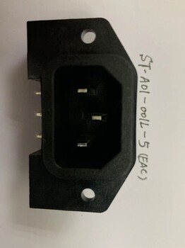 品字形PCB电源插座ST-A01-001L-5变流器插座转换器插座