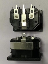 PCB电源插座之适配器插座和PCB充电器插座ST-A01-003JKT-S33+M01品字形三芯电源插座屏蔽罩C14插座