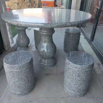 石桌石凳雕刻厂-石雕桌凳批量供应