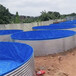 镀锌板帆布鱼池养殖新模式工业蓄水池鱼虾池帆布池